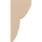 Ekena Millwork 4"W x 4"D x 8"H Wide Crestline Rough Cedar Woodgrain TimberThane Corbel, Primed Tan CORUR04X04X08CRERCPR - alternate 2